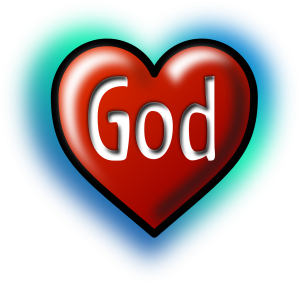 god, heart, love