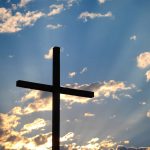 black cross during day